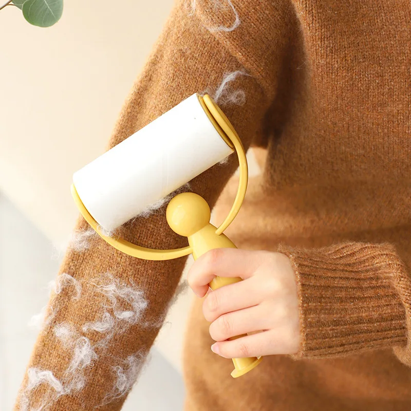 Stand up Clothes Sticky Hair Brush, Tearable Roller Hair Remover Brush, Felt Roller, Travel Dust Lint Remover Brush Roller