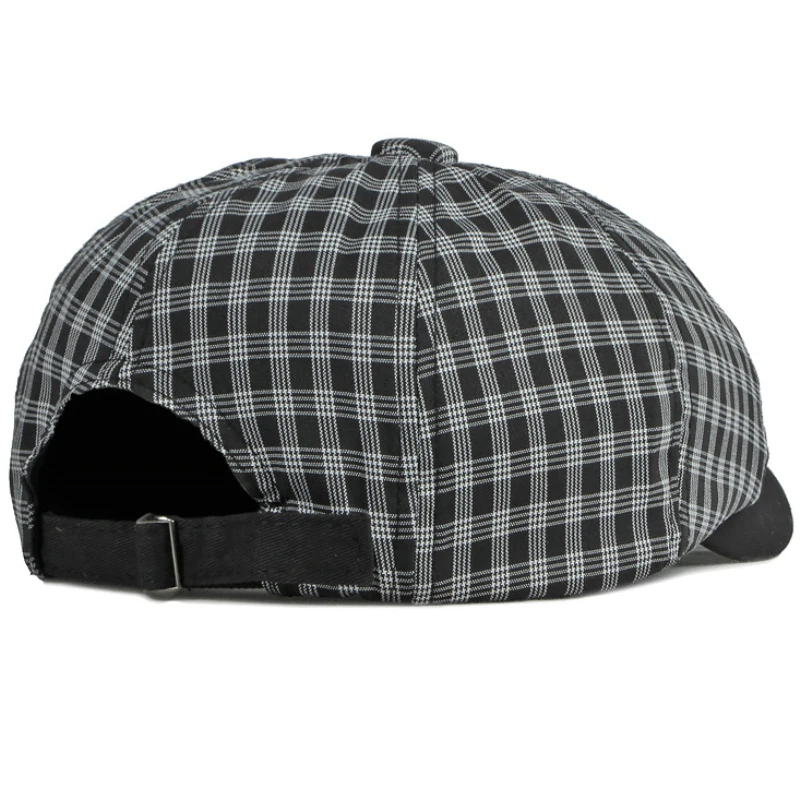 HT4075 Berets Men Women Vintage Plaid  Beret Hat Retro Adjustable Octagonal Cap New Spring Summer Breathable Beret Cap