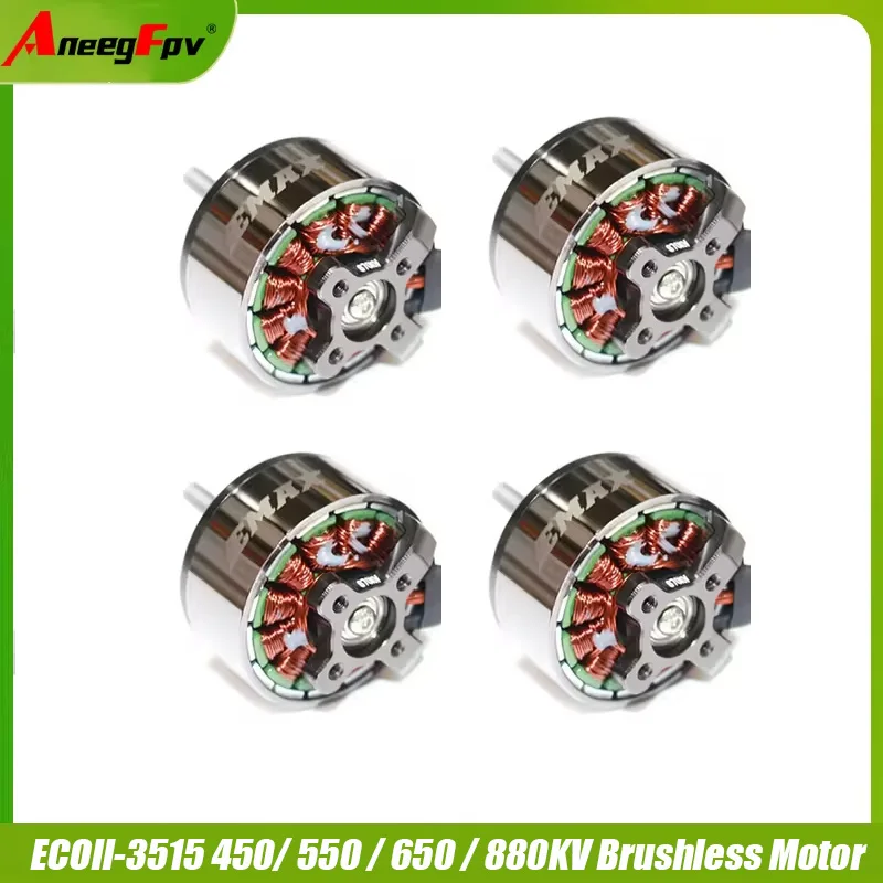 

4 шт./лот EMAX ECOII 3515 450KV / 550KV / 650KV / 880KV Бесколлекторный двигатель для 10-11-дюймовых FPV-дронов, новый, оригинальный