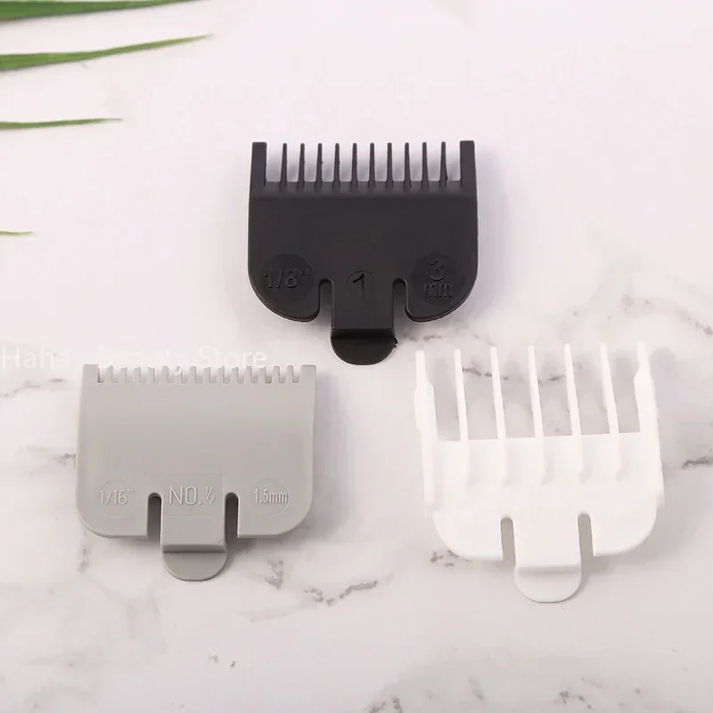 3Pcs Hair Clipper Guards Guide Combs Trimmer Cutting Guides Styling Tools Attachment Compatible 1.5mm 3mm 4.5mm