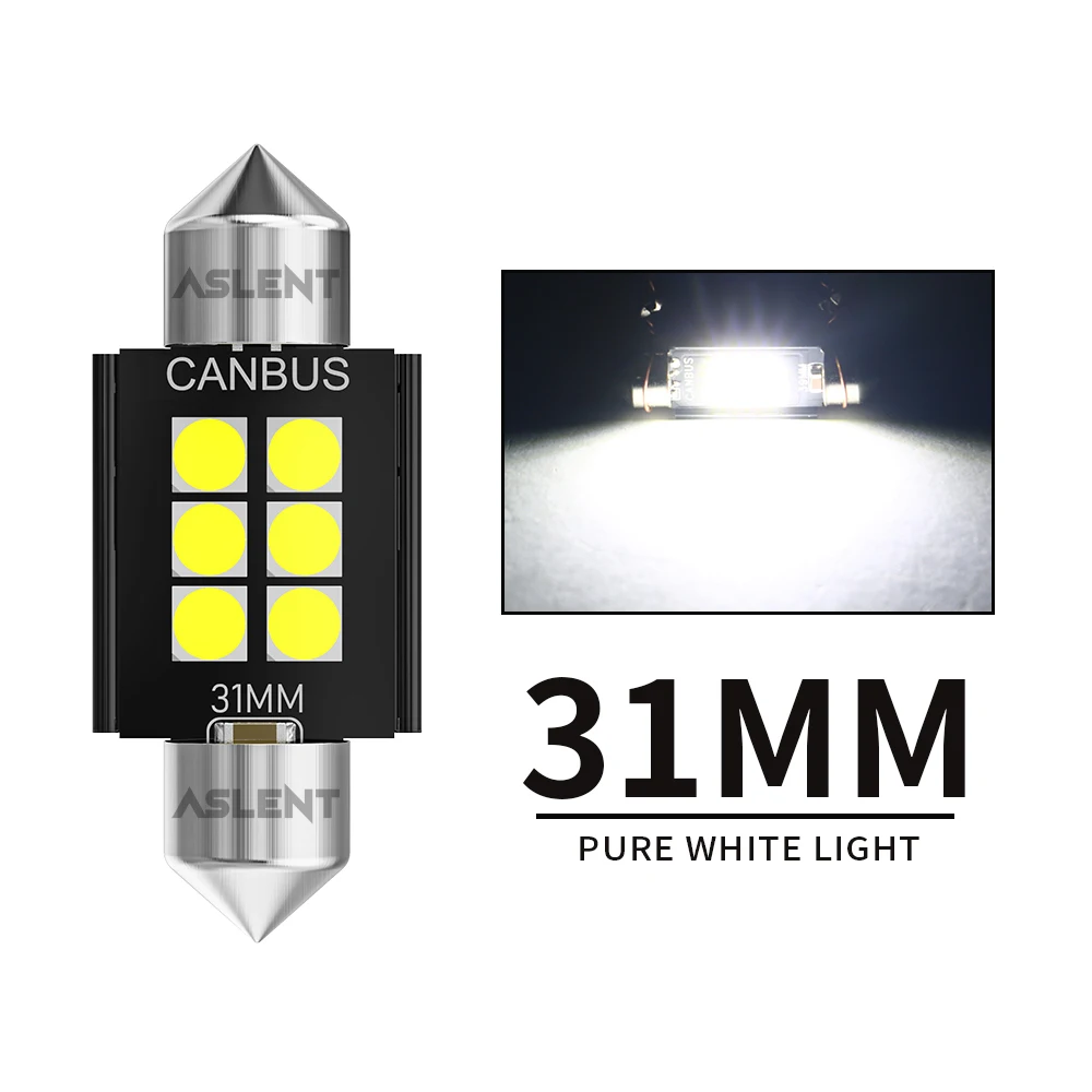 Светодиодные лампы Canbus C5W C10W 31MM 36MM 39MM 41MM, 6000K, 10 шт. — фото товара