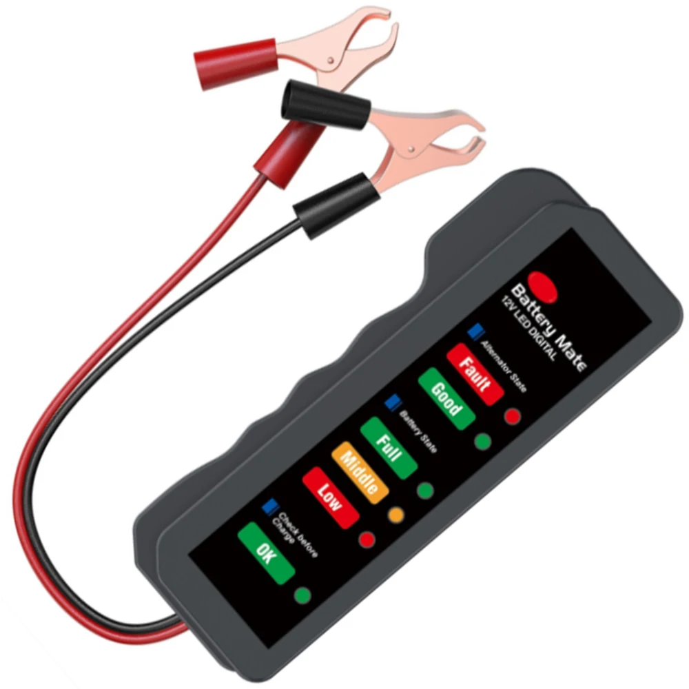 Motorcycles Car Battery Detector    and Family Cars (Not for 24V Buses or Trucks) 12V Digital Battery Analyzer Tester