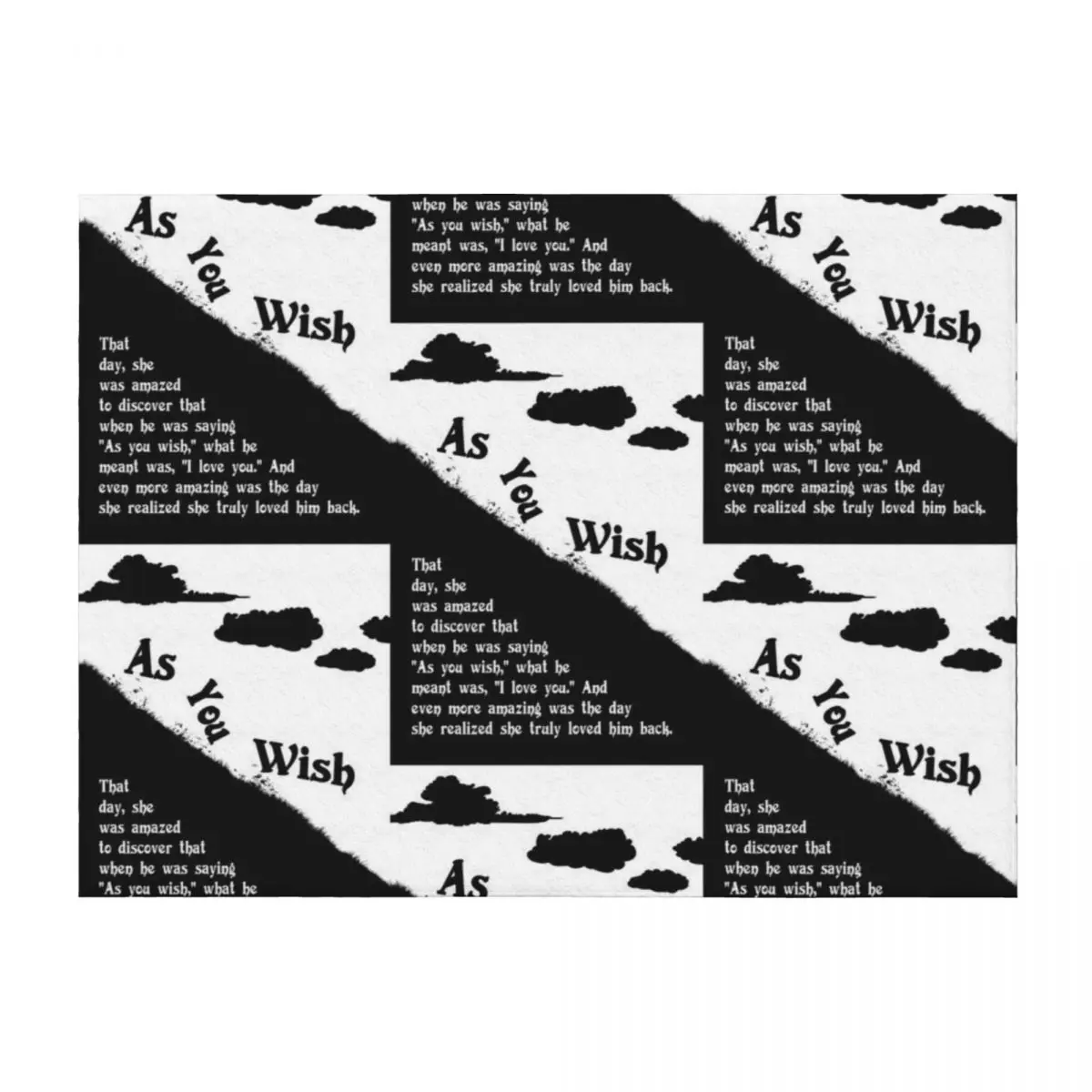 

As you wish - The princess bride Throw Blanket Luxury Brand Bed Fashionable Sofa Throw Furry Blankets