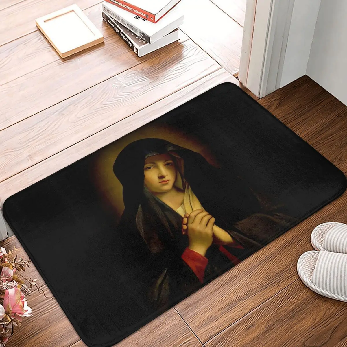Our Lady Of Guadalupe Virgin Mary Mexican Doormat Kitchen Entrance Home Floor Mat Anti-slip Carpet Rug for Bedroom Footpad Mats