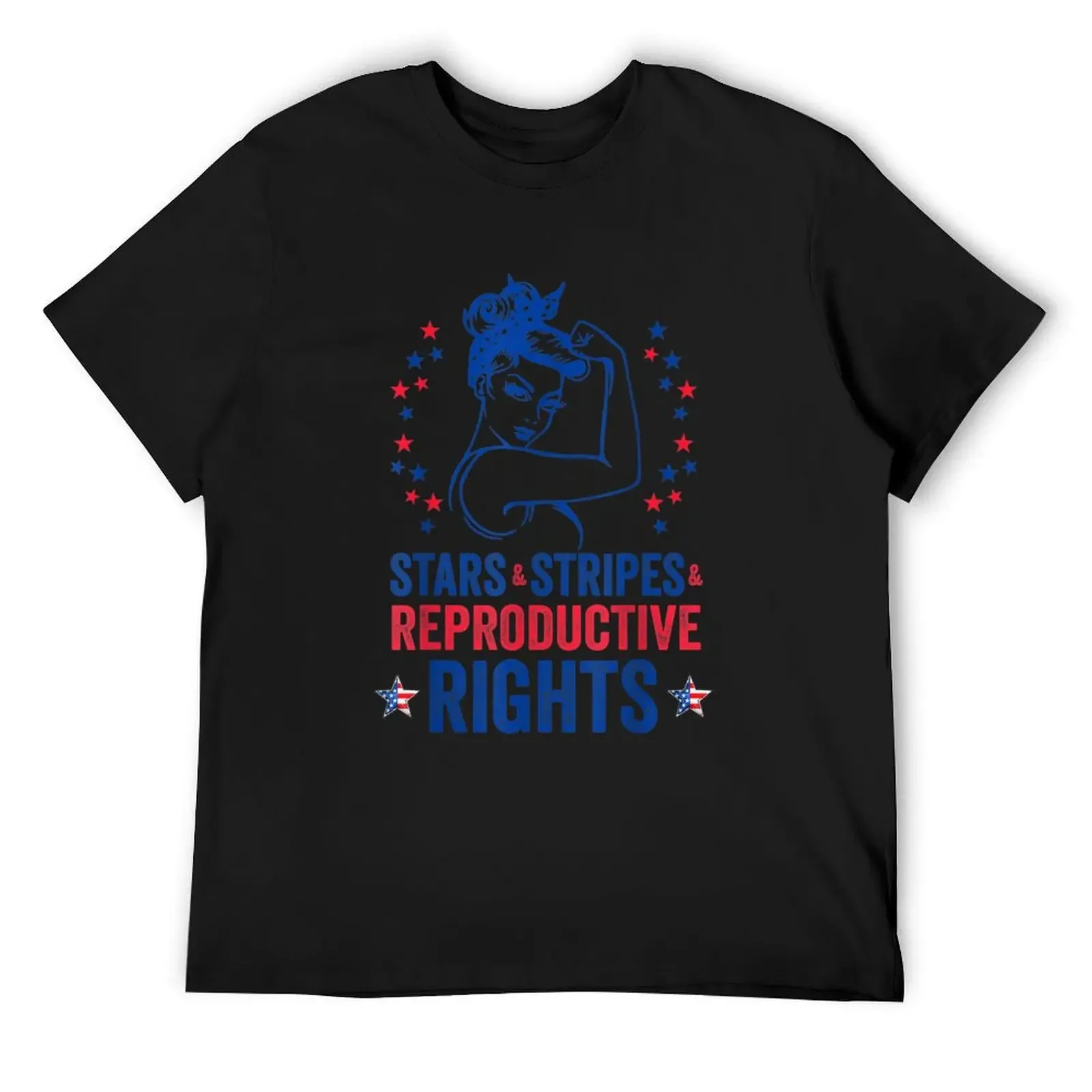 Stars Stripes And Reproductive Rights Messy Bun American Flag T-Shirt anime stuff boys animal print men tshirt