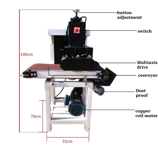 woodworking machine drum sander belt sander polishing grinding wood sanding machine