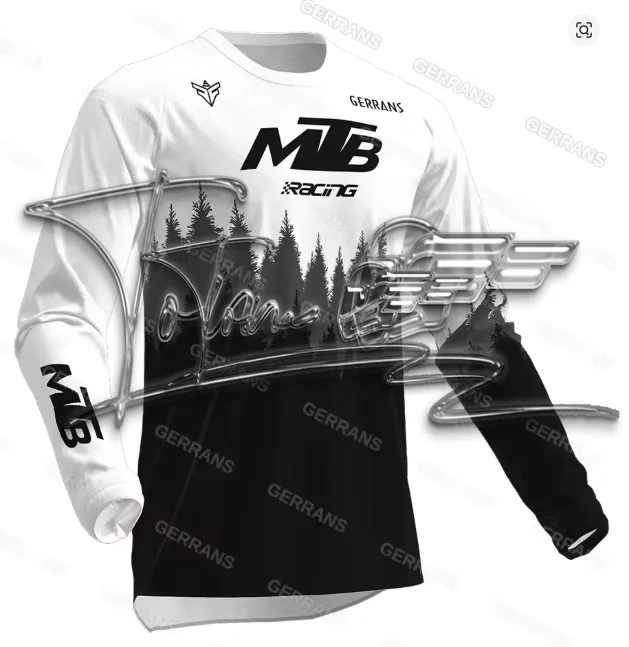 

Футболка с длинным рукавом для подростков, для горного велоспорта, мотокросса, активного отдыха, кемпинга, рыбалки, свободного кроя