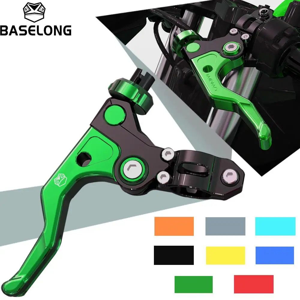 Palanca de embrague corta para acrobacias Kawasaki SUPER SHERPA 1997-2007 KX KLX KDX 65 80 85 125 150 250 300 450 500 sistema de cables de tracción fácil