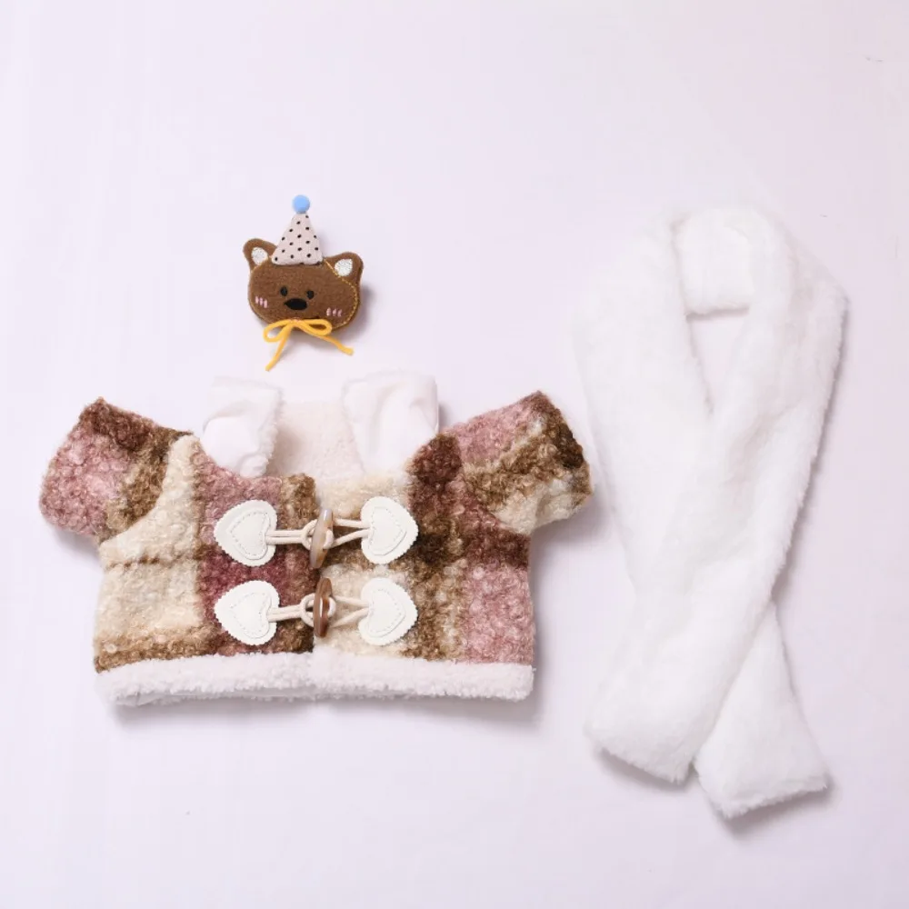 

Набор одежды для куклы Лабубу 38 см: шарф, пальто, наряды для кукол, аксессуары для переодевания, игрушки для игр и вечеринок, подарок