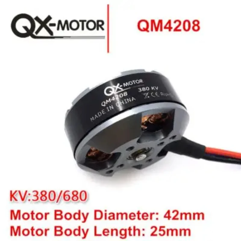 QX-MOTOR QM4208 3508 Brushless Motor High Torque for RC Multirotor Quadcopter Hexa Drone 380/680KV Options