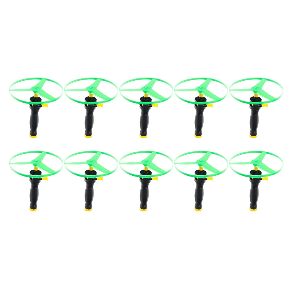 

10 Pcs Children's Flying Saucer Toy Plastic Disc Propeller Game Kids Sports Toys Helicopter Spinner