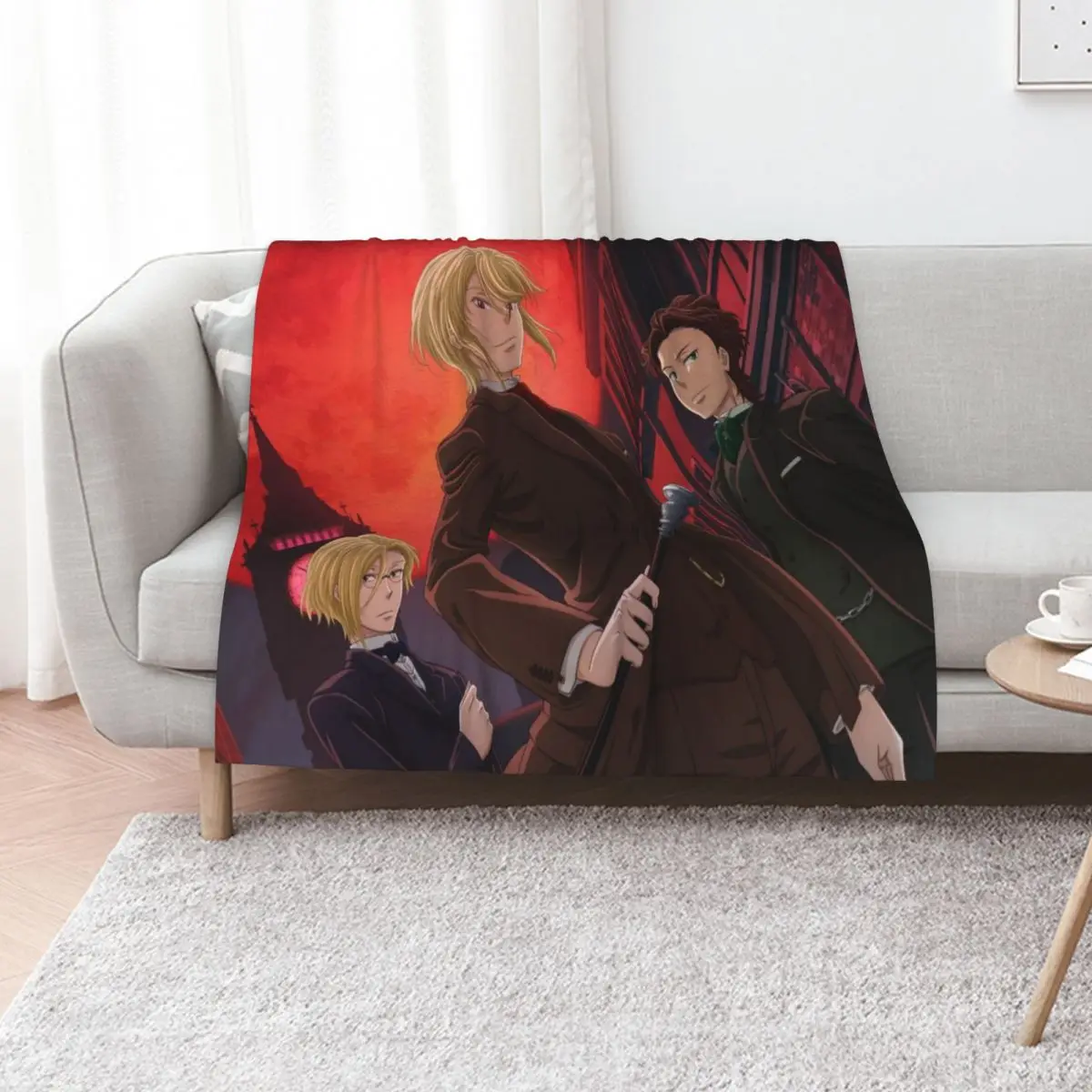 

Moriarty the Patriot Anime Throw Blanket blankets ands Shaggy Moving Summer Blankets