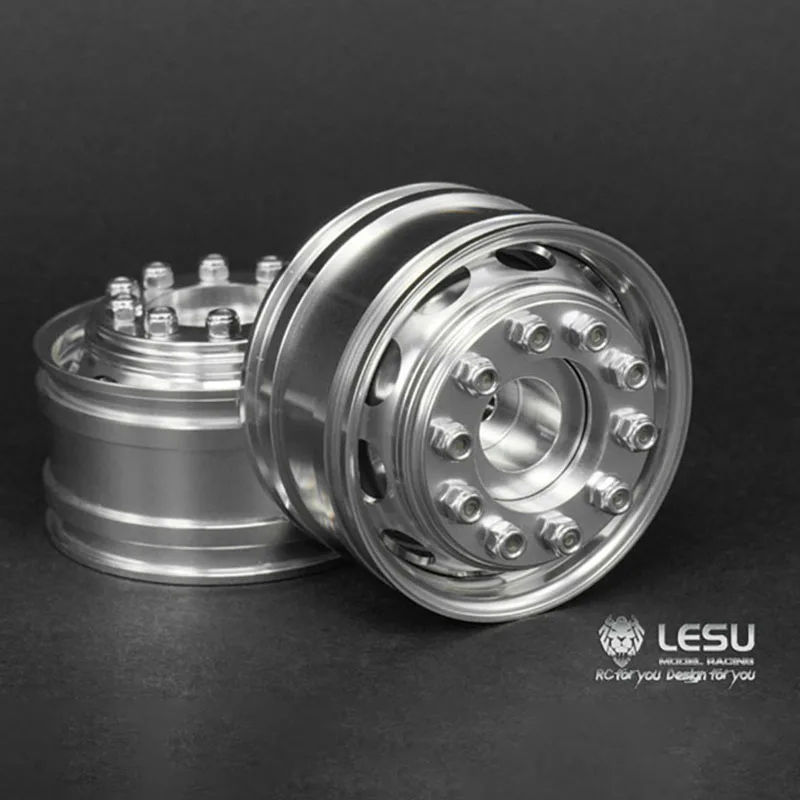 

LESU 1/14 Metal Wide Wheel Hub For RC Tamiyay Tractor Truck Radio Control Dumper Silvery Trailer Car Wheel Accessories TH04817