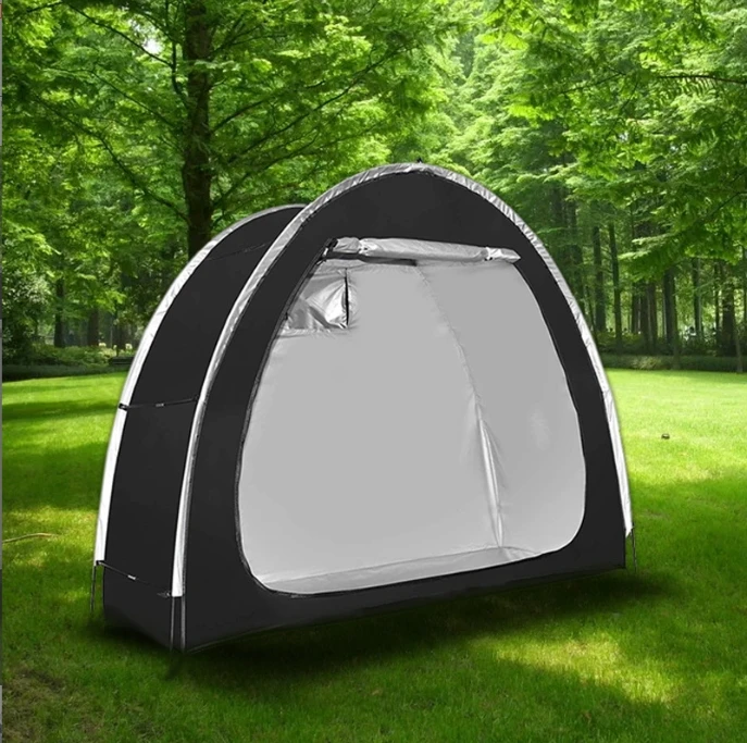 Morningstar Popular Oxford Fabric One-Bedroom Outdoor Camping Tent with Bicycle Trailer for Summer Bike Storage