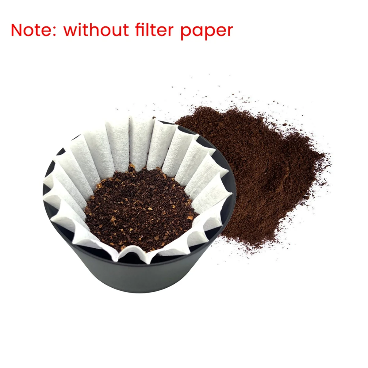 Coffee Filter Cup Coffee Dripper Hand Coffee Large Capacity Filter Cup 40-60g Reusable Coffee Filter for Travel Office