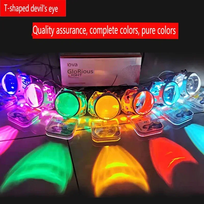 

360 Degree Devil Eye Car Accessories with White, Red, Blue, Green, Purple, Yellow and Ice Blue Variants