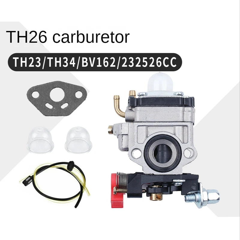 Mechanical Carburetor TH23 TH26 TH34 Carburetor For Oleo Mac BV162 23 25 26Cc Carb Replacement Spare Parts