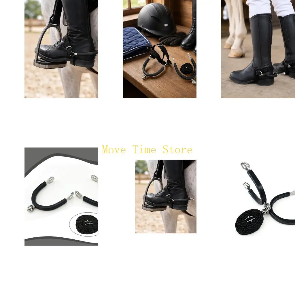 92ME Beginner Horse Training Roller Spur with Adjustable Fastening System