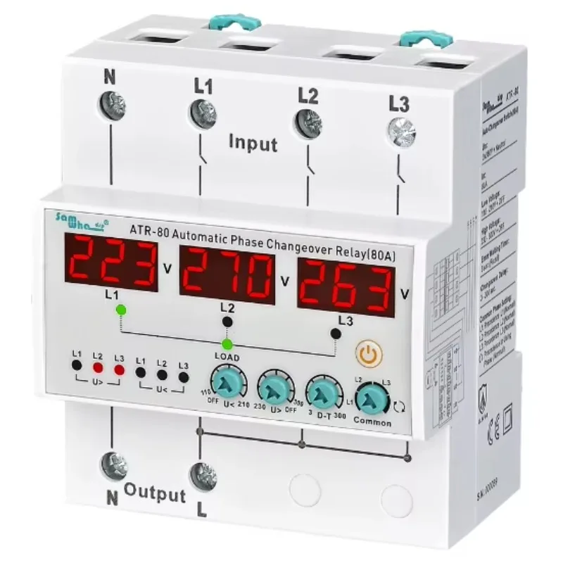 

ATR-63 100A 3-phase automatic phase-shifting switching voltage protection relay