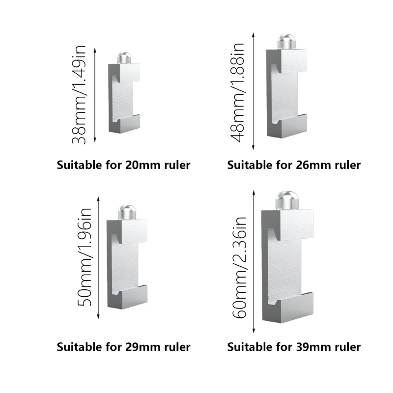 

Woodworking Ruler Positioning Adjuster Scribing Locator, Ruler Stop Fences Scribing Steel Ruler Positioning Block