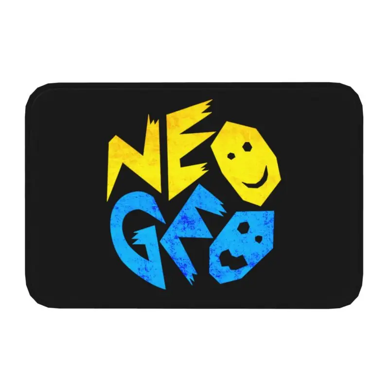 Custom Arcade Game Neo Geo Logo Doormat Non-Slip Entrance Bath Kitchen Floor Door Mat Garden Carpet Rug