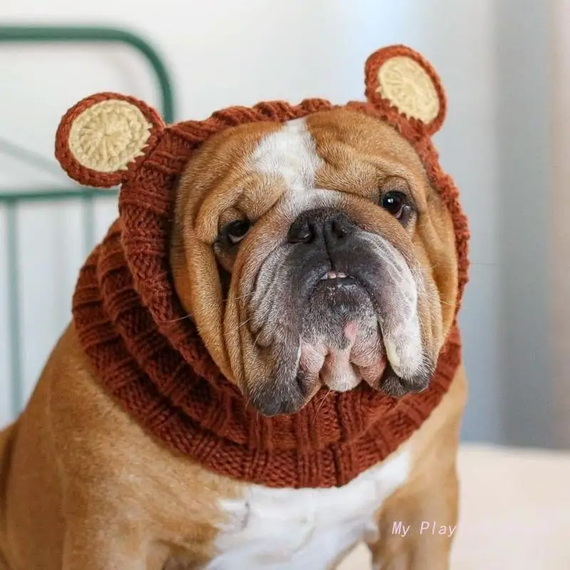 Funny Hat for Cats Knitted hat Dress Up Costume Pet Hat Christmas Cosplay Warm Headwear Dogs Hats Puppy Cats Accessories