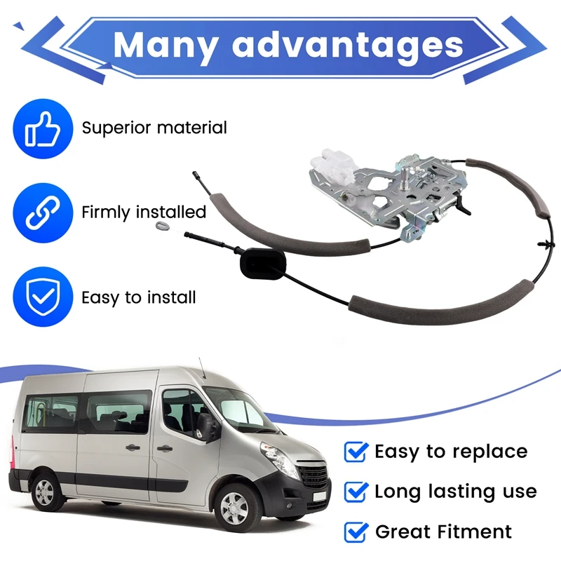 826703236R Car Servo Motor Right Sliding Door Lock For Renault Master III Movano NV400-N26R