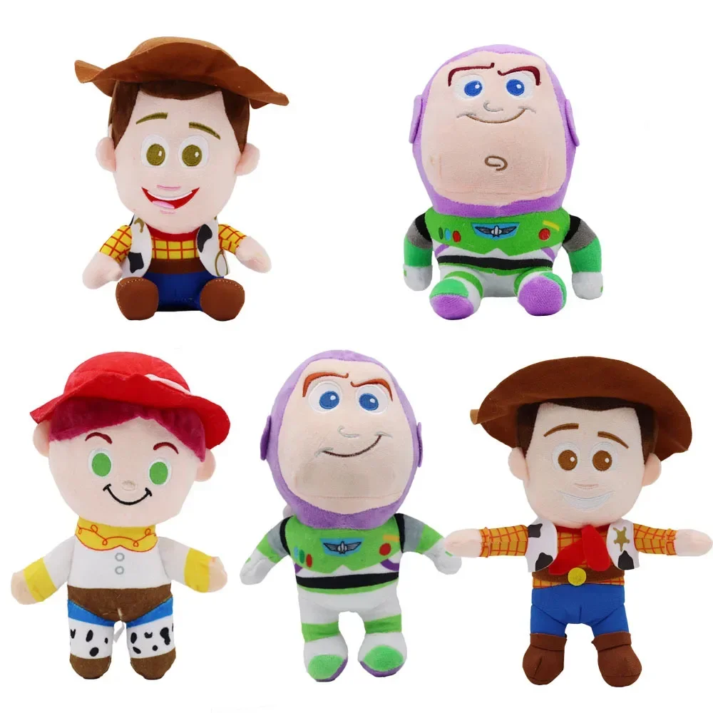 

ГОРЯЧАЯ ПРОДАЖА, 24 см, милая плюшевая игрушка Вуди Базз Лайтер, милая мягкая аниме Джесси, плюшевая кукла, домашний декор, рождественские подарки # #