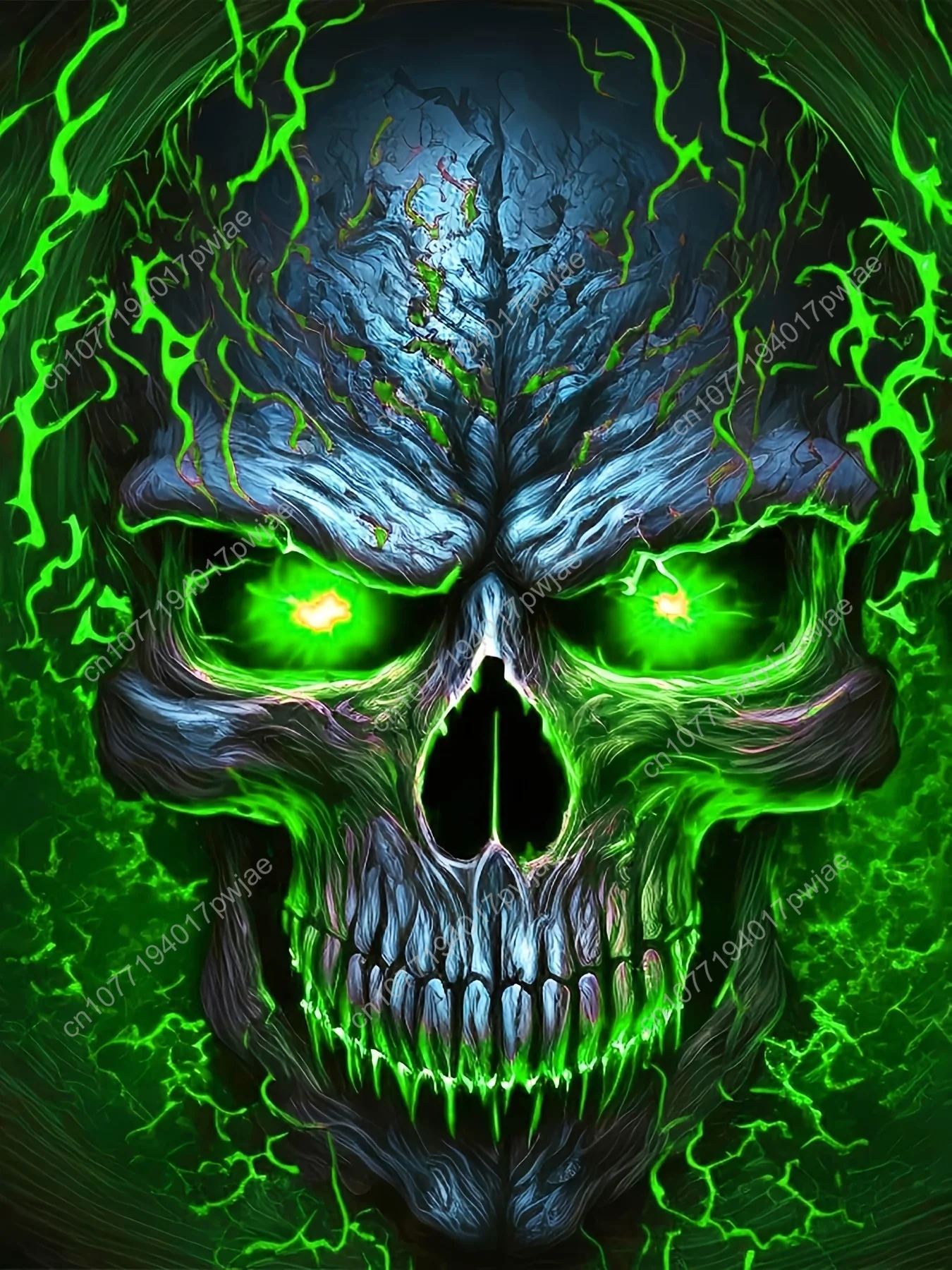 [Sudadera con capucha de calavera] Sudadera con capucha de calavera con estampado 3D para hombre, sudadera con gráfico negro y verde con bolsillo canguro, ajuste elástico informal para