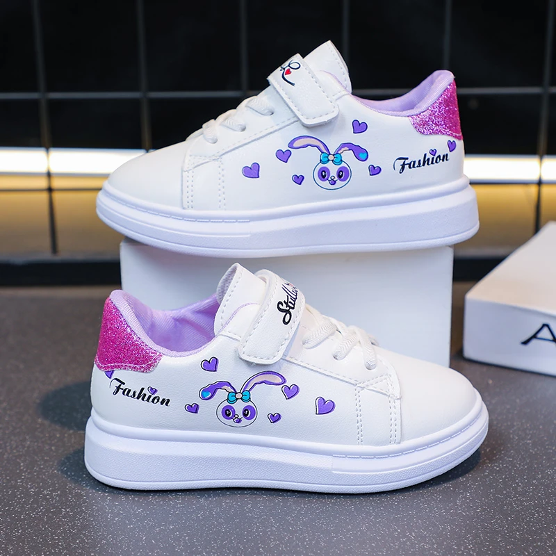 

Новые весенние повседневные туфли с круглым носком и пятиконечной звездой и вышивкой, легкие нескользящие маленькие белые туфли на липучке