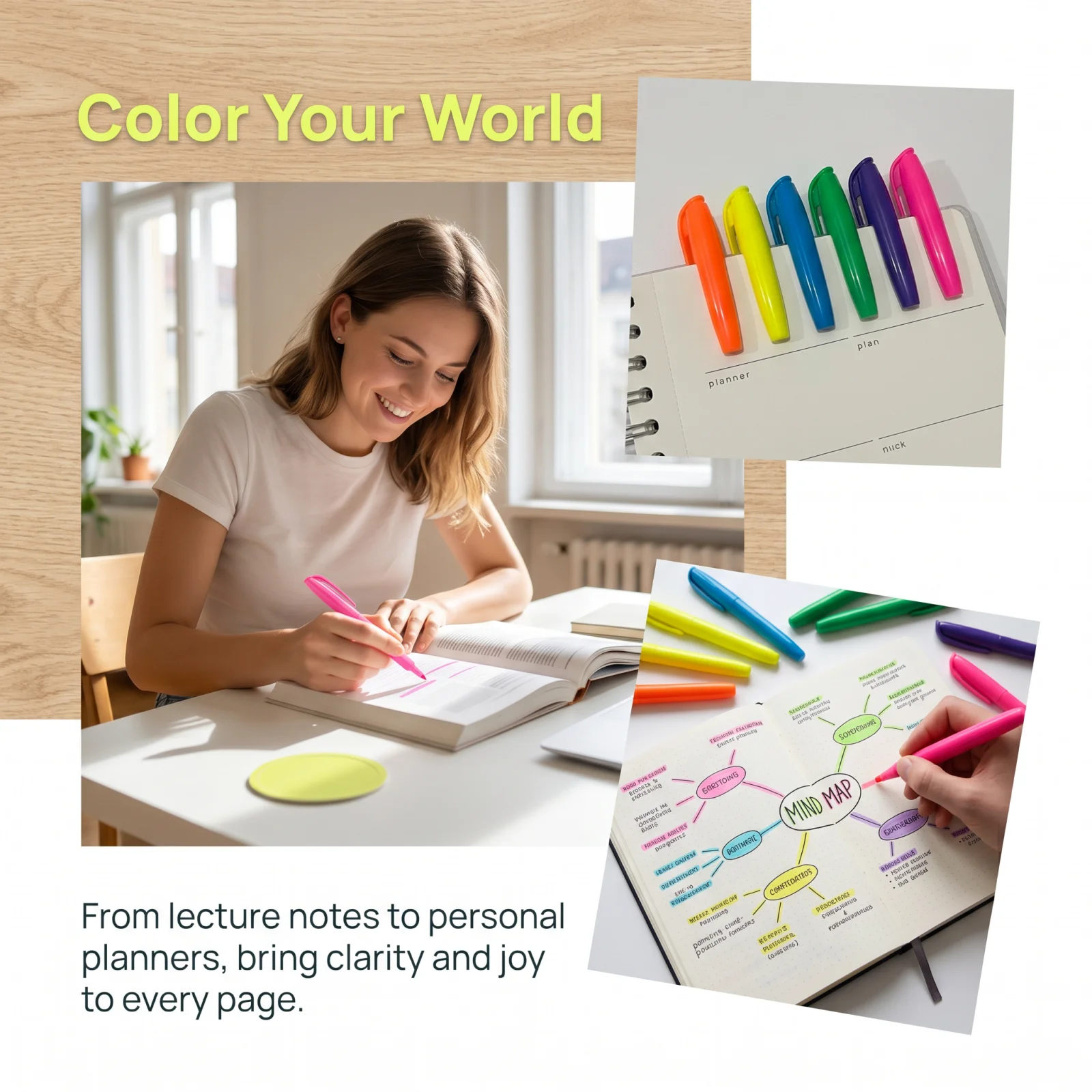 30Pcs Assorted Color Highlighters, No Bleed Quick-Dry Ink, Soft Chisel Tip Markers for Office & School Supplies