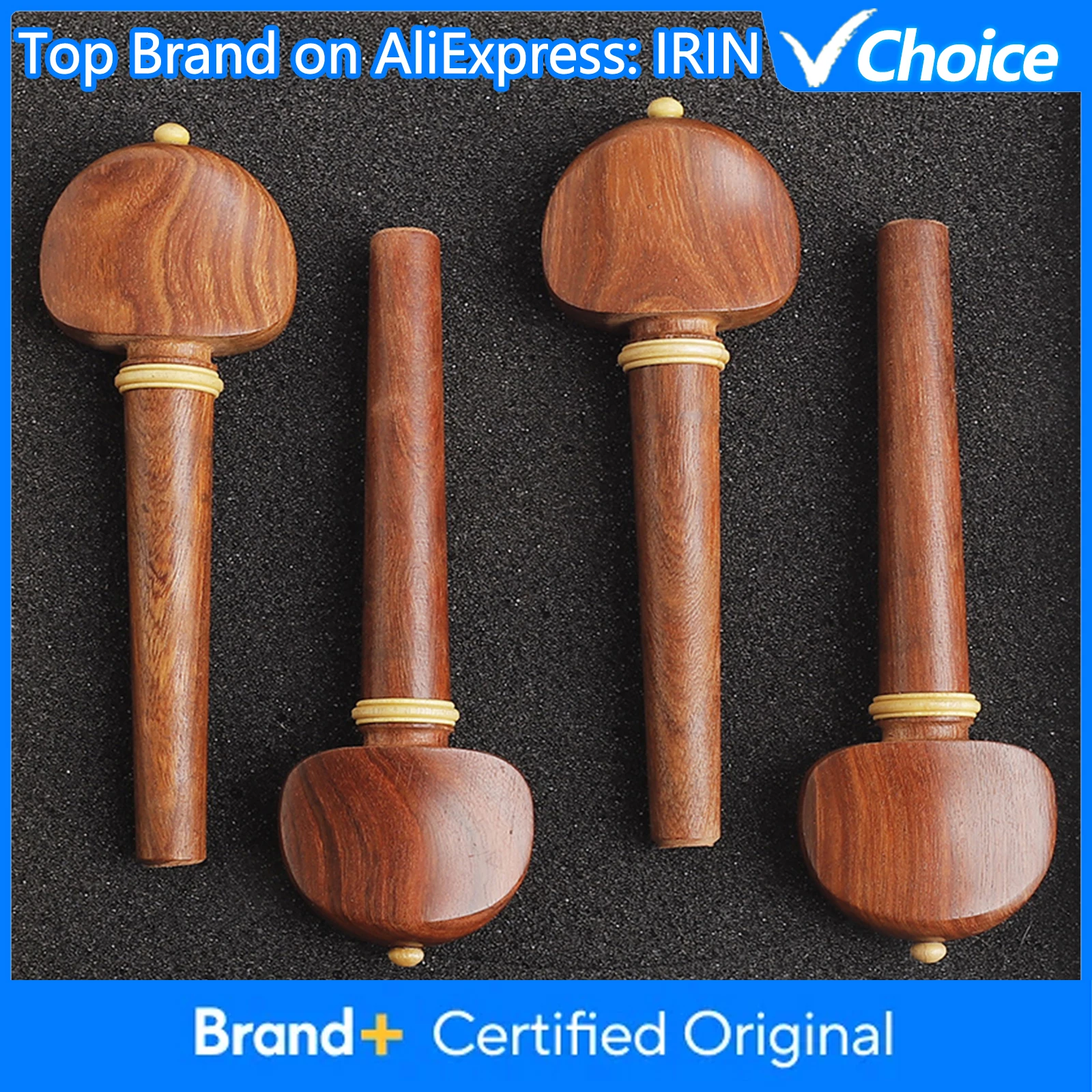 

Cello Pegs 4Pcs/Set Mahogany Solid Wood Tuning Shaft Stringed Musical Instrument Accessories Repair and Maintenance Tools Parts