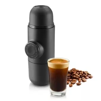 Mini máquina de café portátil para acampar al aire libre, Manual integrado, taza de café prensada a mano, viaje italiano, Coche