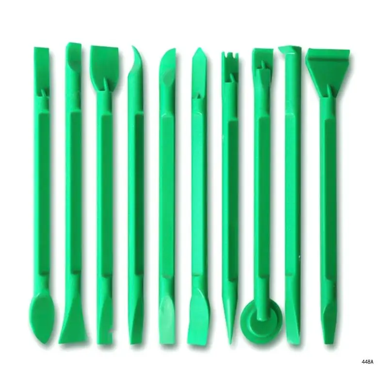 

10 шт., набор инструментов для ремонта телефона, пластиковая лопатка для разборки, лом, открывающийся набор ручных инструментов