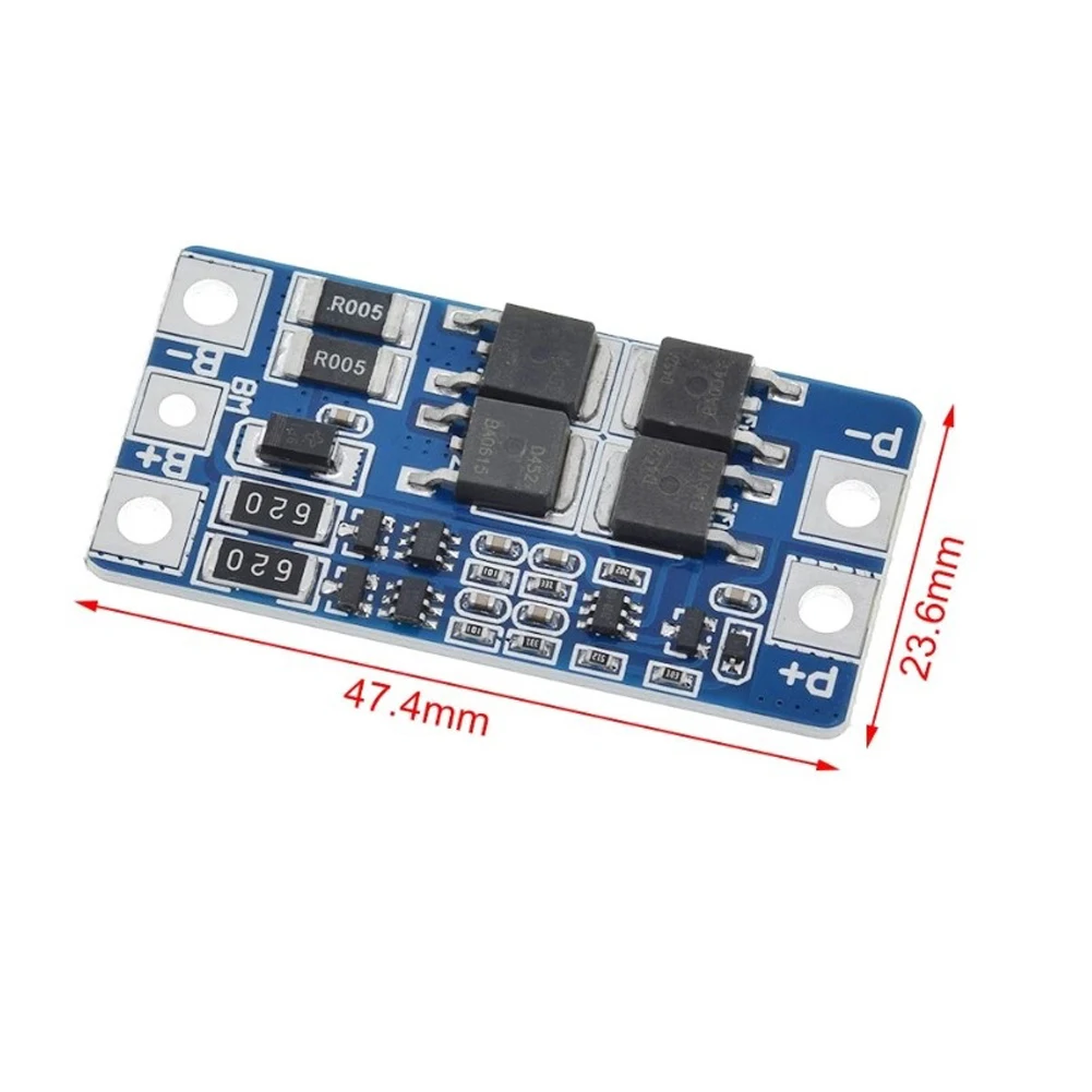 5PCS 2S 7.4V 8.4V 10A Lithium Battery Charge Protection Board Balancer Equalizer Protection Board For HX-2S-JH20 Power Tool Part
