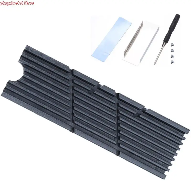 E8BA M.2 2280 SSD 알루미늄 히트 싱크 열 소산 실리콘 패드 포함 게이머