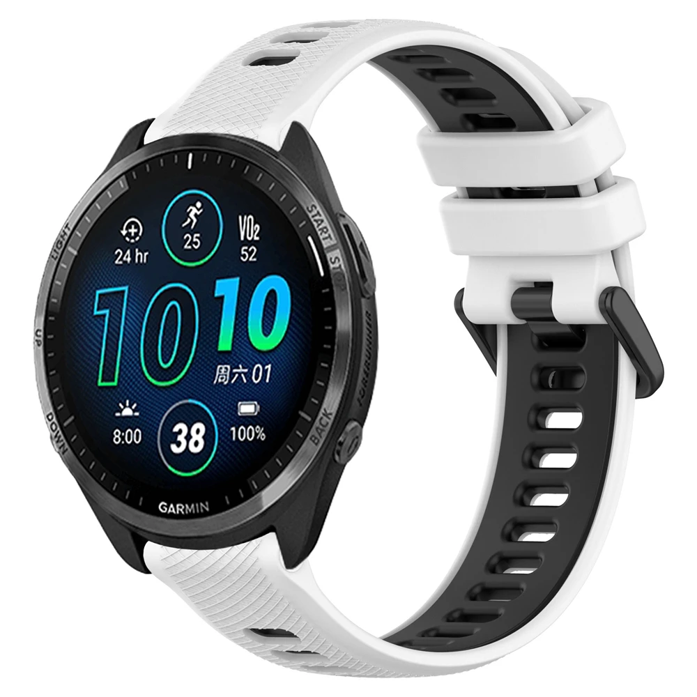 Garmin Vivoactive用シリコンストラップ,ブレスレットアクセサリー,Garmin Forerunner, Garmin Vivoactive 5,4,Venu 3,2,5,20mm, 22mm,255, 265, 245, 165