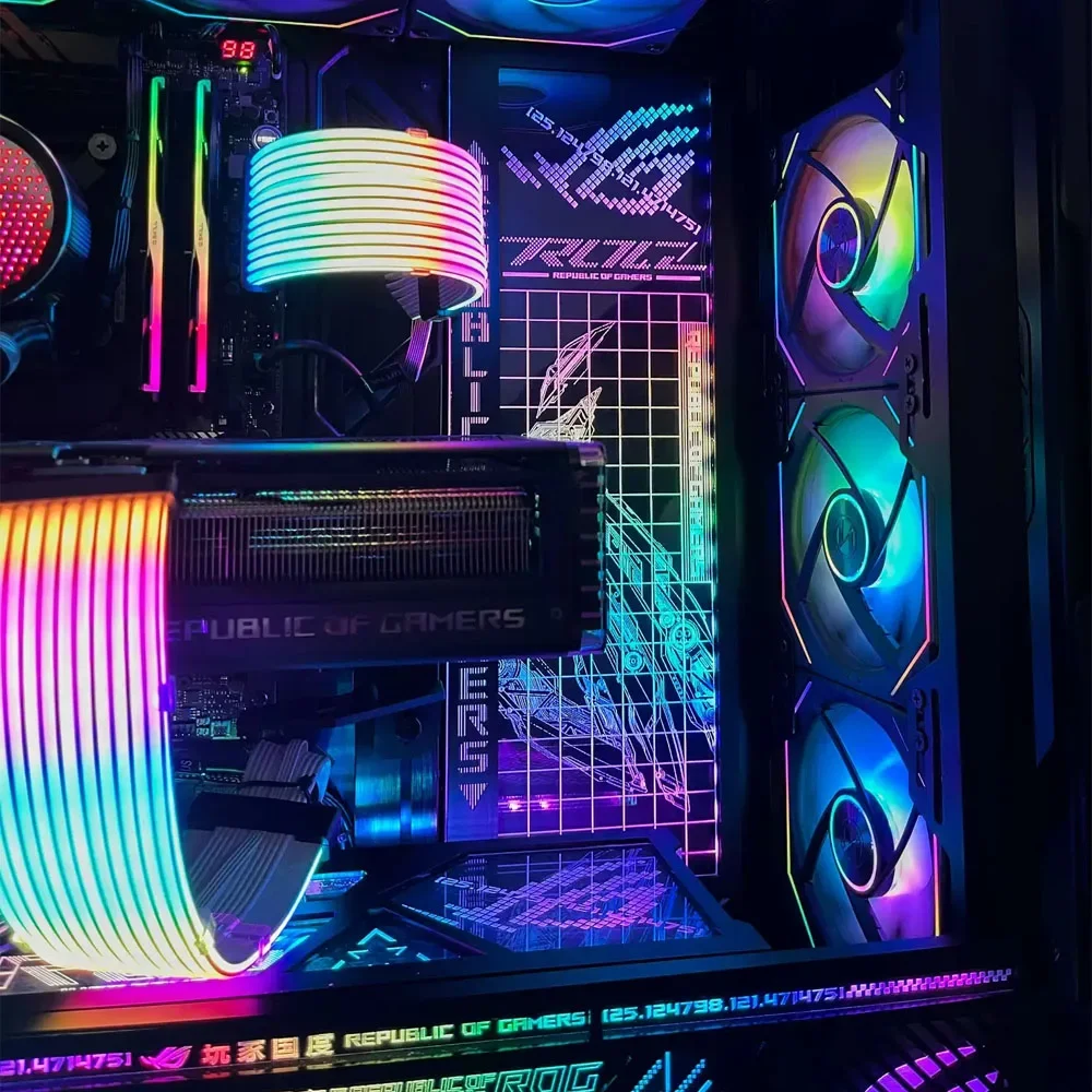 ROG HYPERION GR701 panneaux d'éclairage ARGB décoratifs, plaque de châssis de rénovation d'armoire de joueur de bureau AURA SYNC 2025