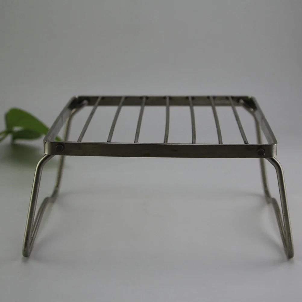 

Portable Barbecue Grill Stainless Steel Folding 23x19.5x11cm Compact Durable Bbq Grill for Camping Park Outdoor Cooking