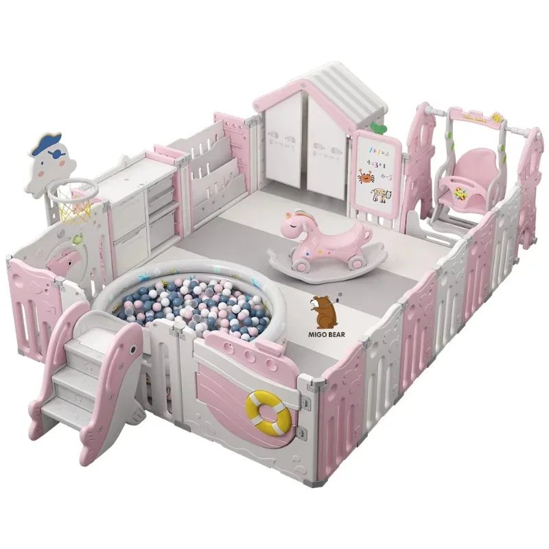 

Customizable Children Foldable Indoor Children's Play Fence Factory Toddler Outdoor Play Fence Baby Playground