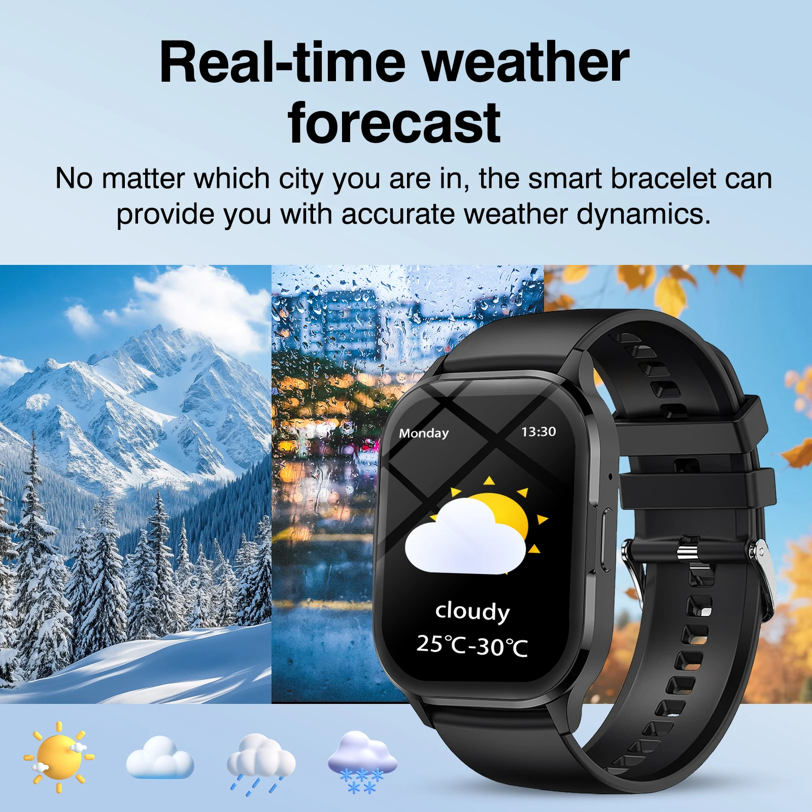 2025 ساعة ذكية جديدة للنساء مراقبة معدل ضربات القلب الصحة مساعد صوتي BT الاتصال IP67 مقاوم للماء الرياضة Smartwatch #3