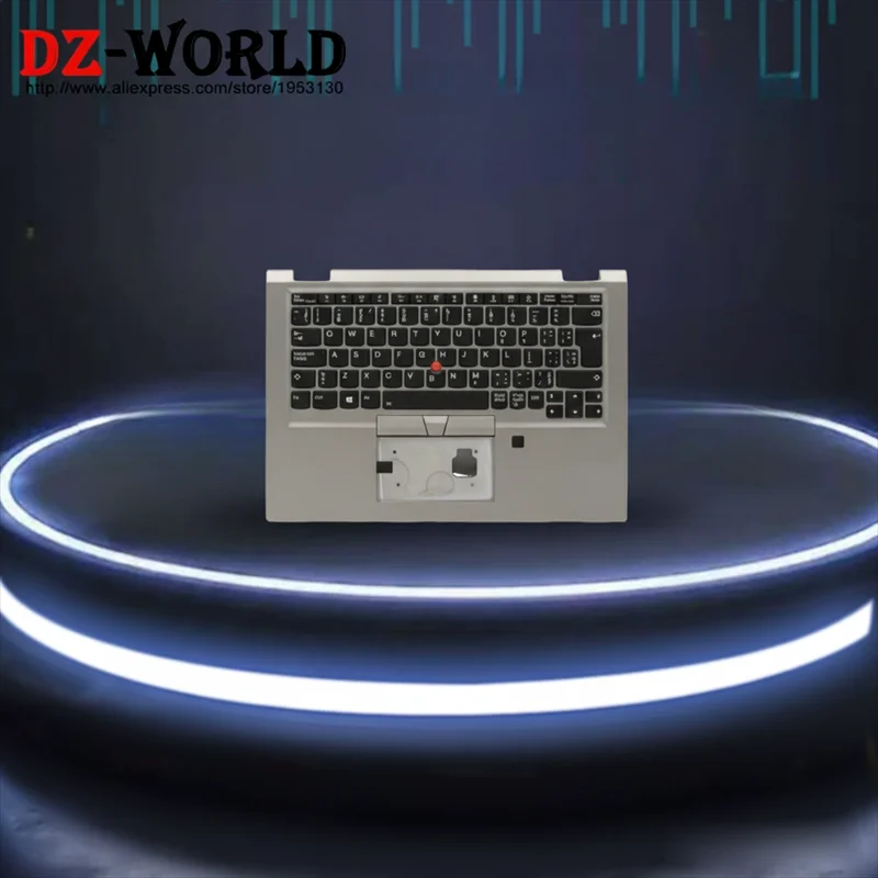 

For Lenovo Thinkpad X390 Yoga Keyboard Upper Case Palmrest Shell Cover Silver 02HM720 02HM732 02HM730 02HM718