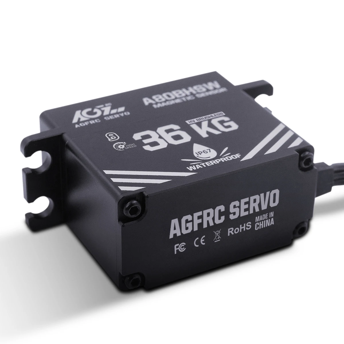 AGF A80BHSW HV 36KG momentu obrotowego 0.071Sec wodoodporna IP67 bezszczotkowy cyfrowy układu kierowniczego dla 1/10 Monster Truck Buggy Crawler