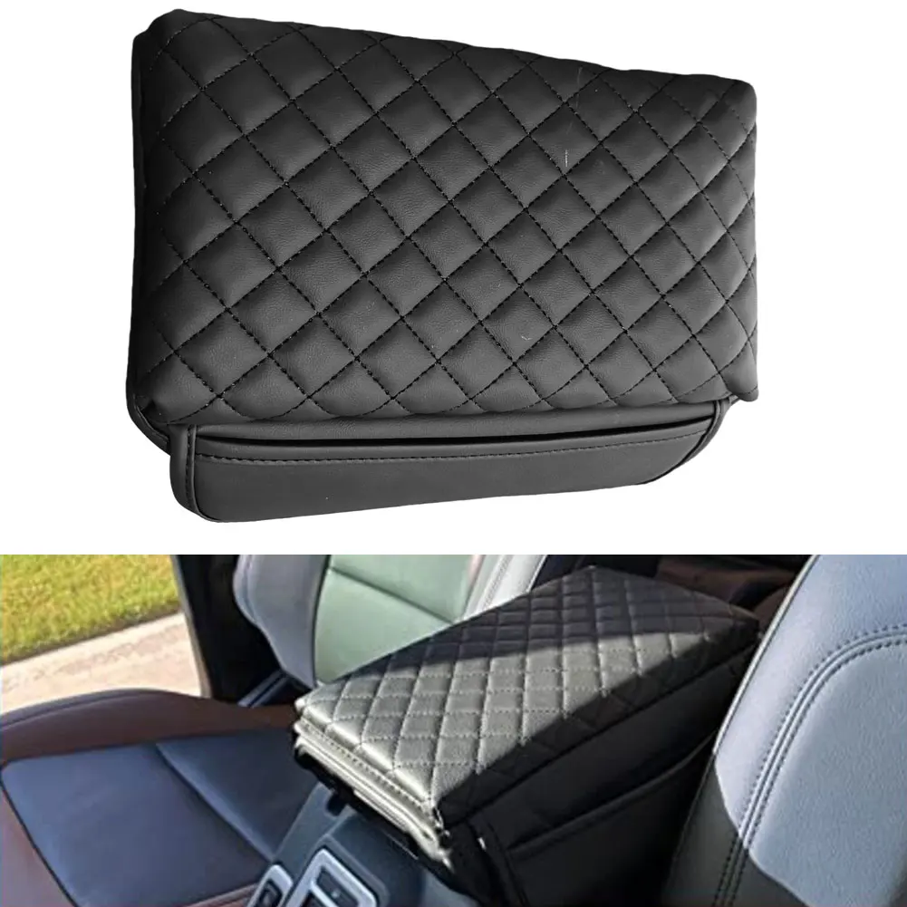 

Centre Console Cover For Ford For Bronco 2021 2025 Leather Car Armrest Seat Box Pad Center Console Armrest Storage Box Parts