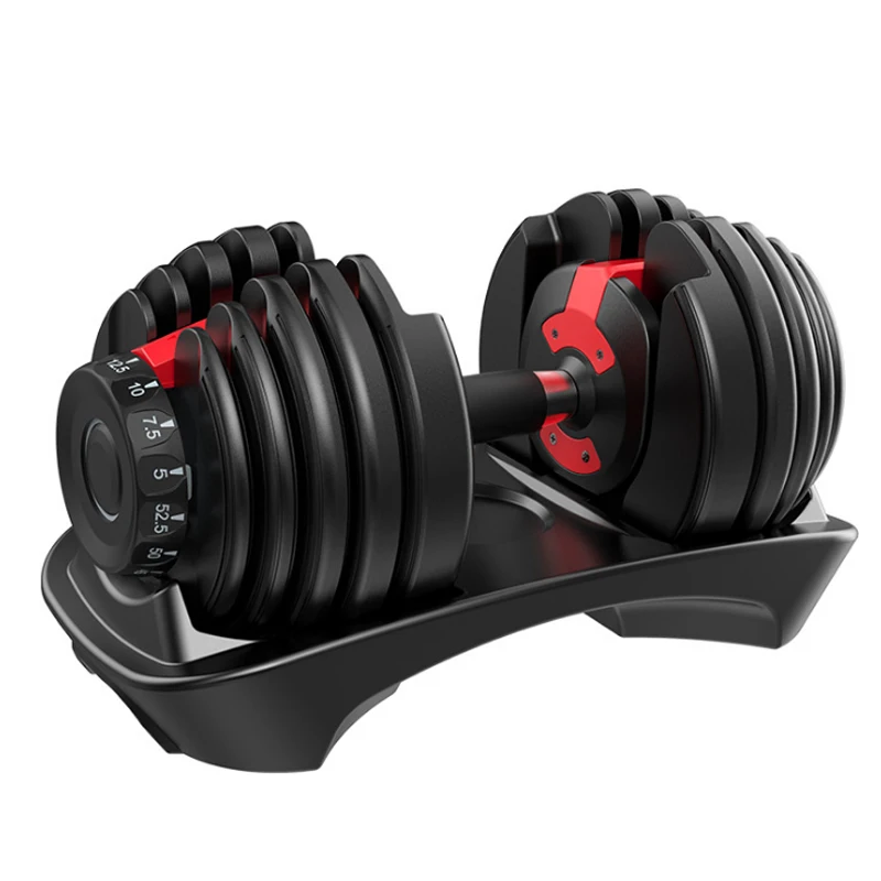 

Custom Wholesale Fitness Steel Adjustable Dumbbells 90lb Weights System Gym Dumbell Sets Adjustable Dumbbell