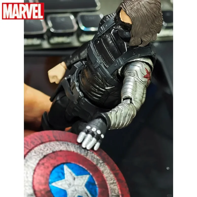 In Stock Medicom MAFEX Marvel Captain America 2 Winter Warrior Winter Soldier 6-inch Action Figure Model Toys Gifts