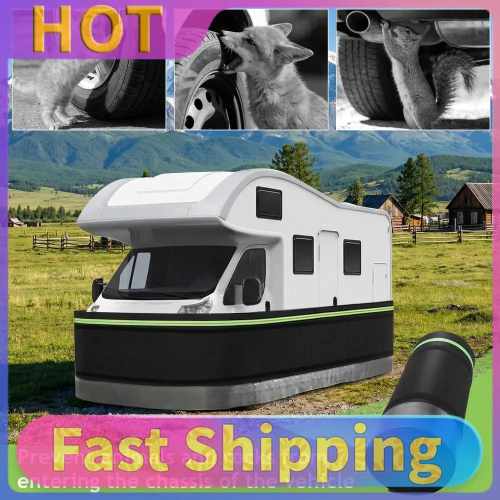 Mobile Home Skirting Easy Installation RV Skirting for Winter 3.1x65.6ft with Bottom Iron Mesh for Garden Outdoor Yard