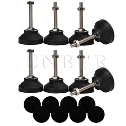 CNBTR 8Pcs Furniture Levelers Riser M8x60mm Thread Nylon & Metal for Table