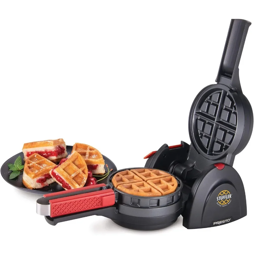 

Stuffed Waffle Maker, Belgian, Black， mini waffle maker