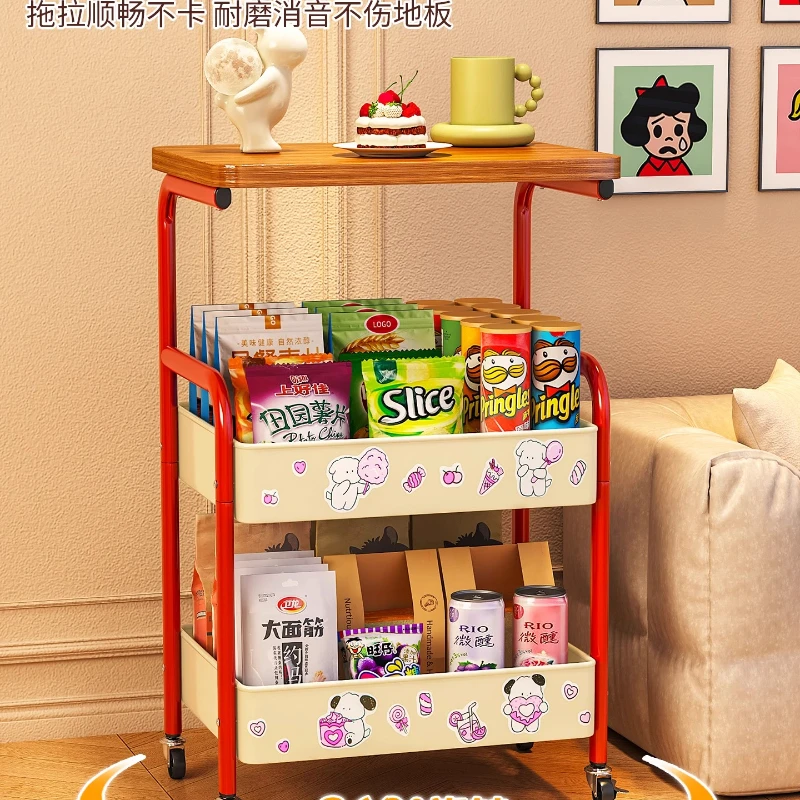 الدوبامين عربة الوجبات الخفيفة تخزين الرف غرفة المعيشة الطابق الدائمة أريكة متنقلة السرير وحدة التخزين كاريلو مانيكير الأثاث